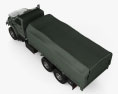 Ural Next Flatbed Canopy Truck 2018 Modelo 3D vista superior