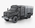 Ural Next Camión de Bomberos AC-60-70 2018 Modelo 3D wire render