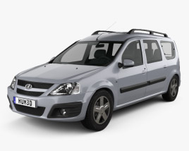 Lada Largus 2015 3D модель