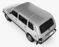 Lada Niva 4x4 2131 2012 3D模型 顶视图