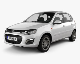 Lada Kalina 2 hatchback 2022 3D model