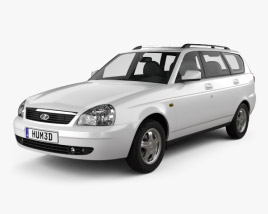 Lada Priora 2171 wagon 2012 3D model