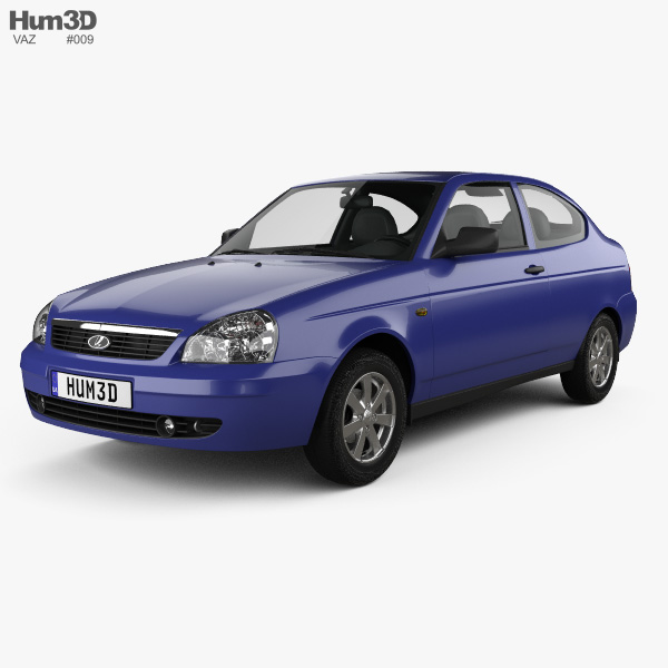 Lada Priora 21728 coupe 2012 3D model