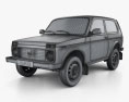 Lada Niva 4x4 21214 2012 3D 모델  wire render