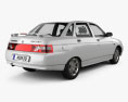 VAZ Lada 2110 セダン 1995 3Dモデル 後ろ姿