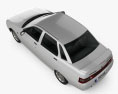 VAZ Lada 2110 세단 1995 3D 모델  top view