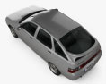 VAZ Lada 2112 hatchback 1995 3d model top view