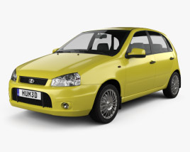 Lada Kalina (1119) hatchback Sport 2011 3D model