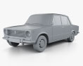 VAZ Lada 2101 1970 3d model clay render