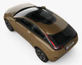 Lada XRAY 2012 概念 3D模型 顶视图