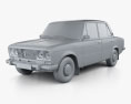 VAZ Lada 2106 1976 3D-Modell clay render