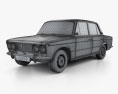 VAZ Lada 2103 1972 3Dモデル wire render