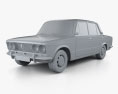 VAZ Lada 2103 1972 3D-Modell clay render
