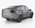 Lada Granta liftback 2022 3d model