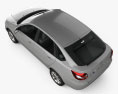 Lada Granta liftback 2022 3d model top view