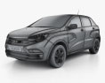 VAZ Lada XRAY 2018 3D模型 wire render