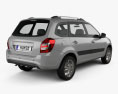 VAZ Lada Granta wagon 2022 3d model back view