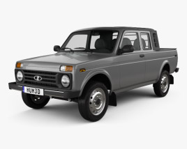 VAZ Lada Niva 4x4 2329 Pickup 2015 3D модель
