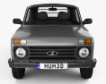 VAZ Lada Niva 4x4 2329 Pickup 2015 3D模型 正面图