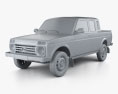 VAZ Lada Niva 4x4 2329 Pickup 2015 3D模型 clay render
