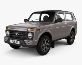 VAZ Lada Niva 4x4 (21214-57) Urban 2019 3D 모델 