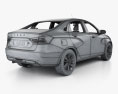 VAZ Lada Vesta with HQ interior 2018 3d model