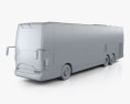 Van Hool TDX bus 2018 3d model clay render