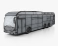 Van Hool A330 Hydrogen Fuel Cell Autobus 2012 Modello 3D wire render