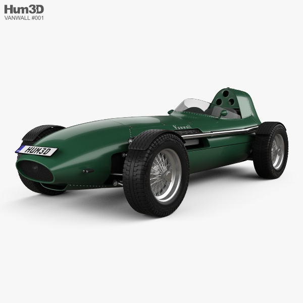Vanwall GPR V12 1958 3D模型