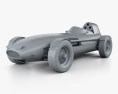 Vanwall GPR V12 1958 3D-Modell clay render