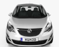 Vauxhall Meriva 2015 3Dモデル front view