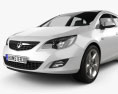 Vauxhall Astra 掀背车 5门 2011 3D模型
