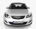 Vauxhall Astra Fließheck 5-Türer 2011 3D-Modell Vorderansicht