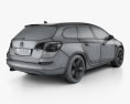 Vauxhall Astra Sports Tourer 2014 3D 모델 