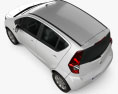 Vauxhall Agila 2010 3D-Modell Draufsicht