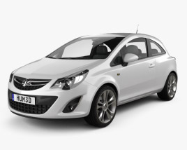 Vauxhall Corsa 3-door 2013 3D model