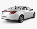 Vauxhall Insignia 세단 2012 3D 모델  back view
