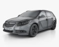 Vauxhall Insignia Sports Tourer 2012 3D модель wire render