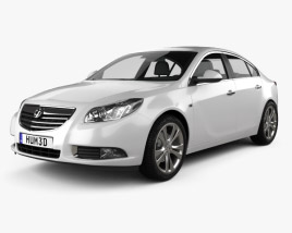 3D model of Vauxhall Insignia hatchback 2012