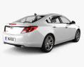 Vauxhall Insignia 해치백 2012 3D 모델  back view