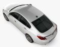 Vauxhall Insignia 掀背车 2012 3D模型 顶视图
