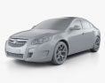 Vauxhall Insignia VXR hatchback 2012 3d model clay render