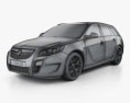 Vauxhall Insignia VXR Sports Tourer 2012 3d model wire render