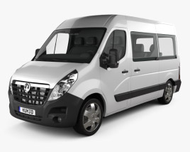 Vauxhall Movano Passenger Van 2014 3D model