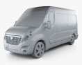 Vauxhall Movano Passenger Van 2014 3d model clay render