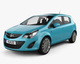 Vauxhall Corsa (D) 5-door 2014 3D model
