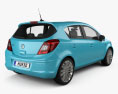Vauxhall Corsa (D) 5-door 2014 3d model back view