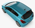 Vauxhall Corsa (D) 5门 2010 3D模型 顶视图