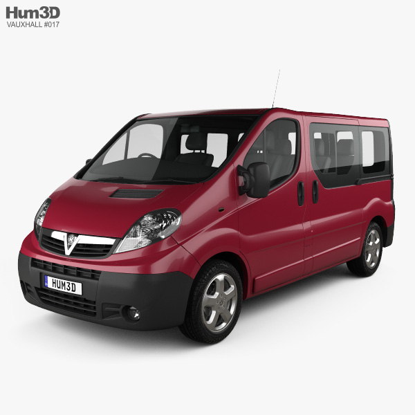Vauxhall Vivaro Passenger Van 2014 3D模型