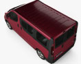 Vauxhall Vivaro Passenger Van 2014 3D模型 顶视图